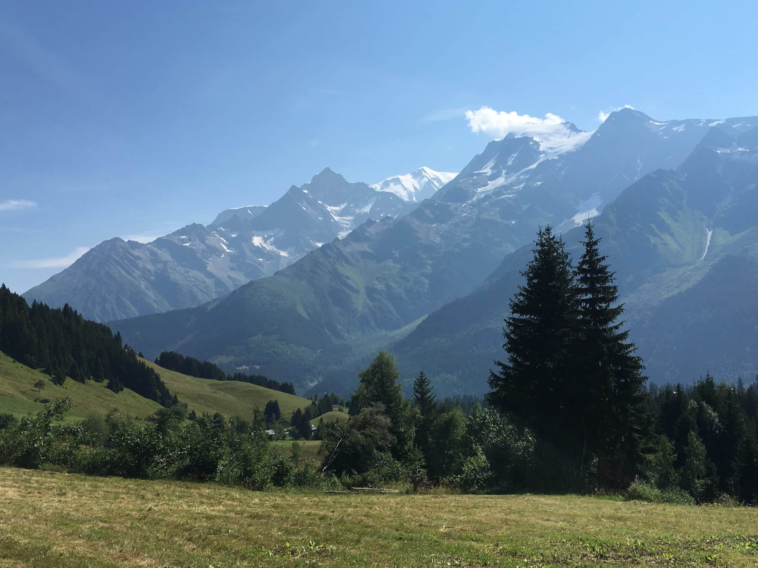 Paysage montagne Contamines - Montjoie