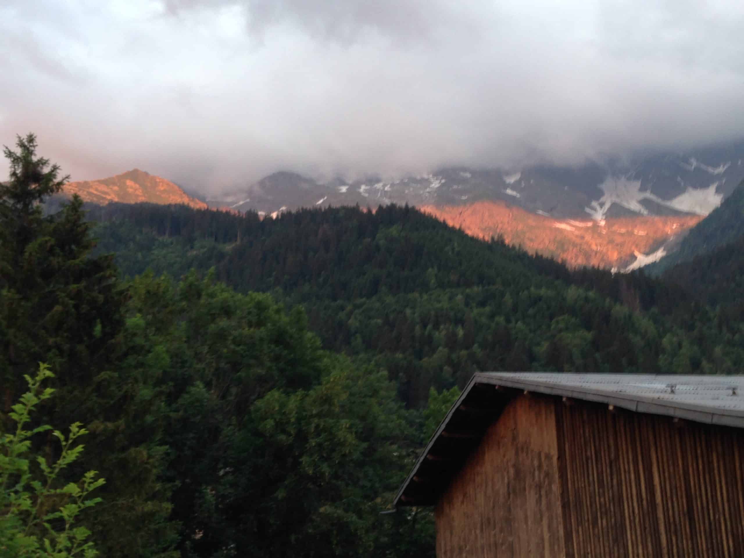 Paysage montagne Contamines - Montjoie
