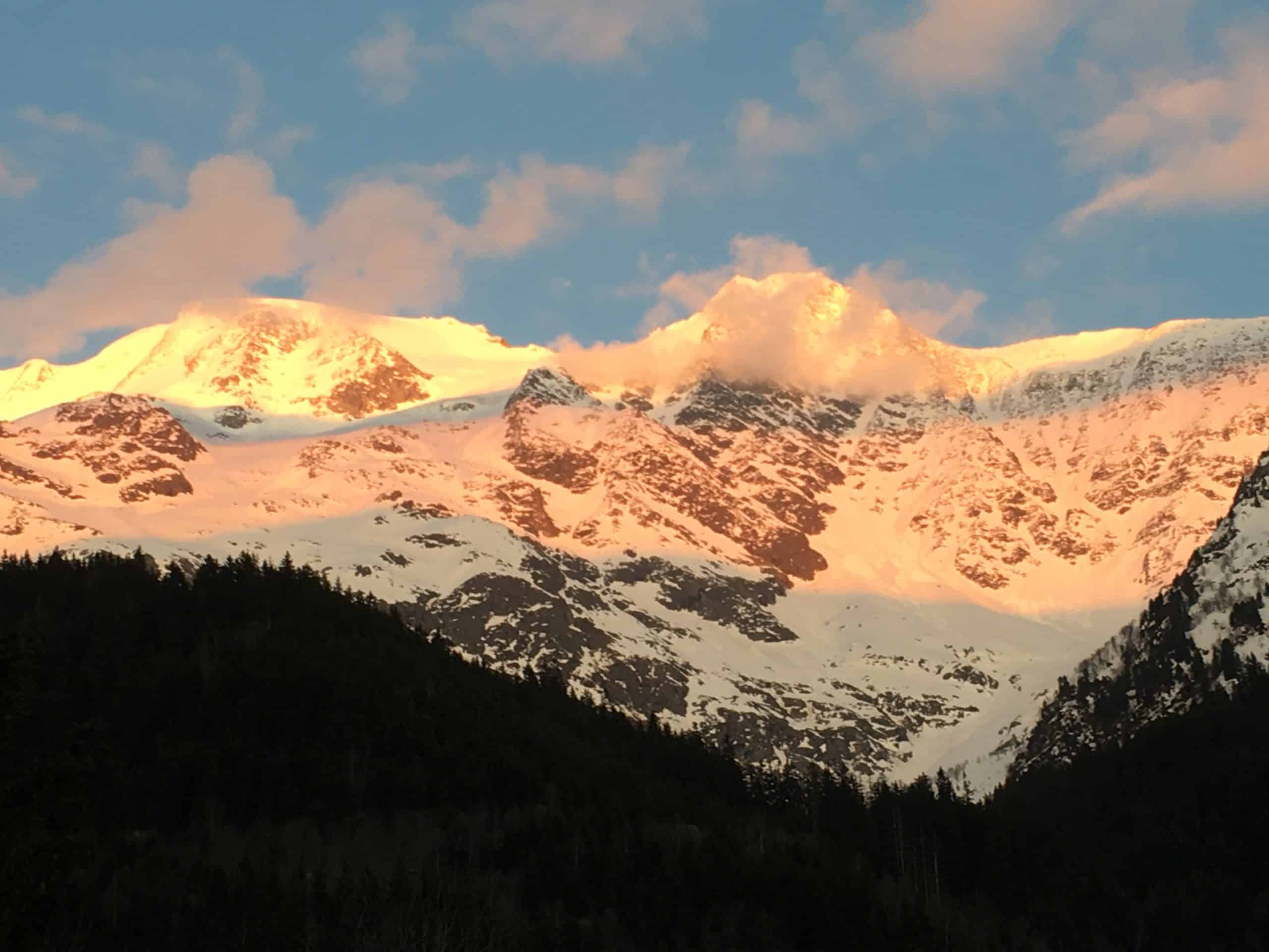 Paysage montagne Contamines - Montjoie